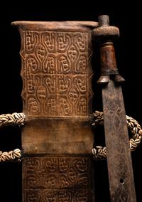 A Bamum Prestige Knife with Sheath