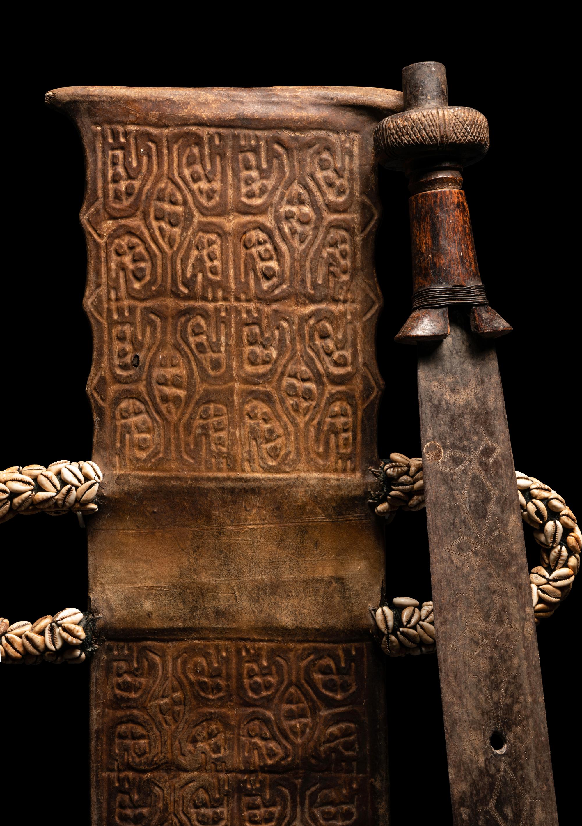 A Bamum Prestige Knife with Sheath