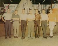 [NASA]. Signed photograph of the Project Mercury Astronauts. 1963.