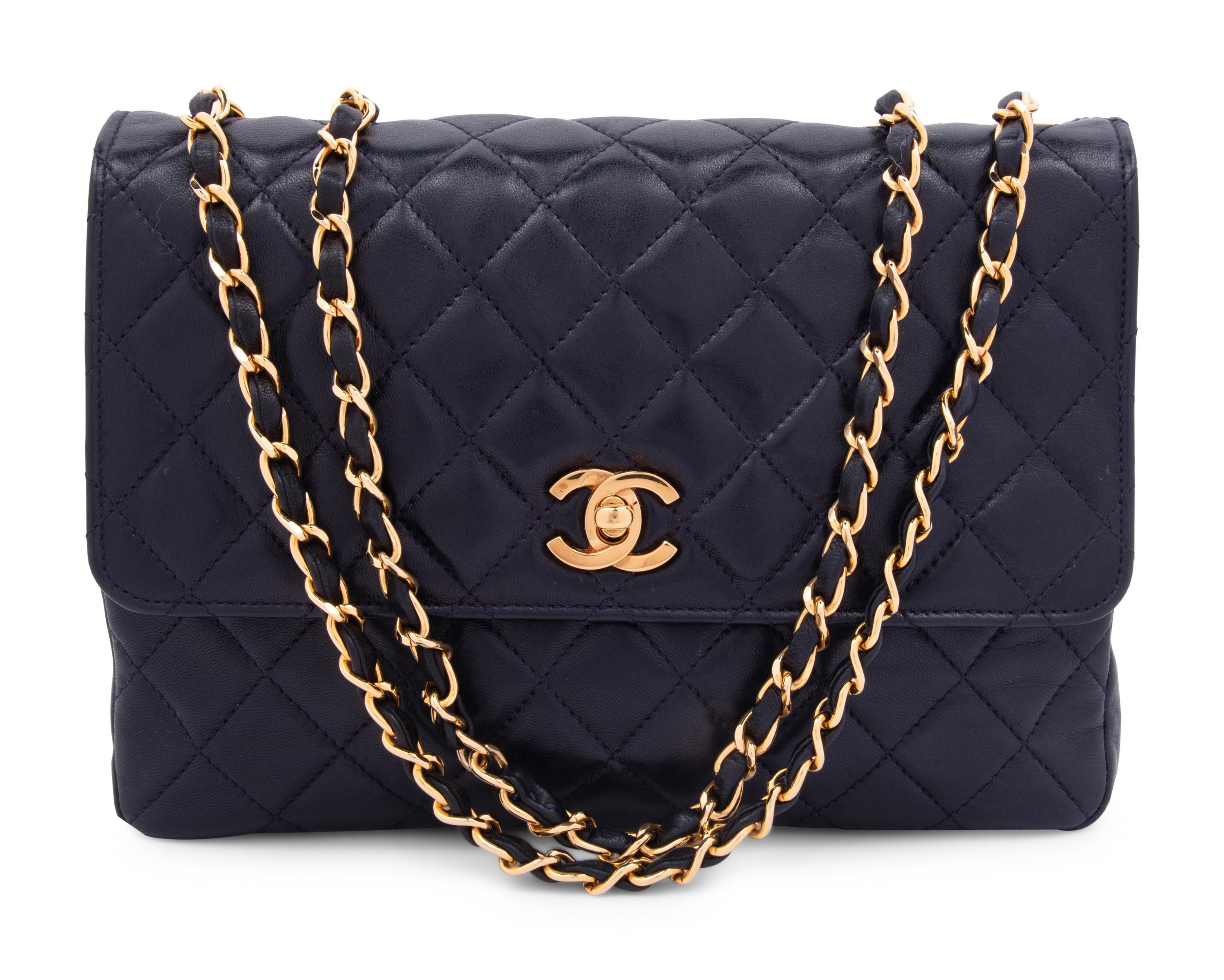 Chanel Quilted Leather Flap Bag, 1986-88