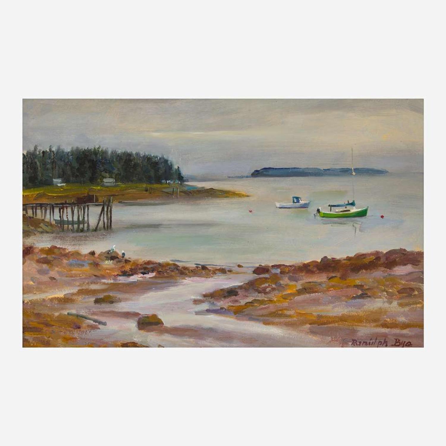 Ranulph Bye (American, 1916 - 2003) Port Clyde Harbor