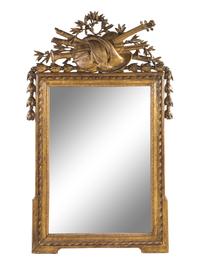 A Louis XVI Giltwood Mirror