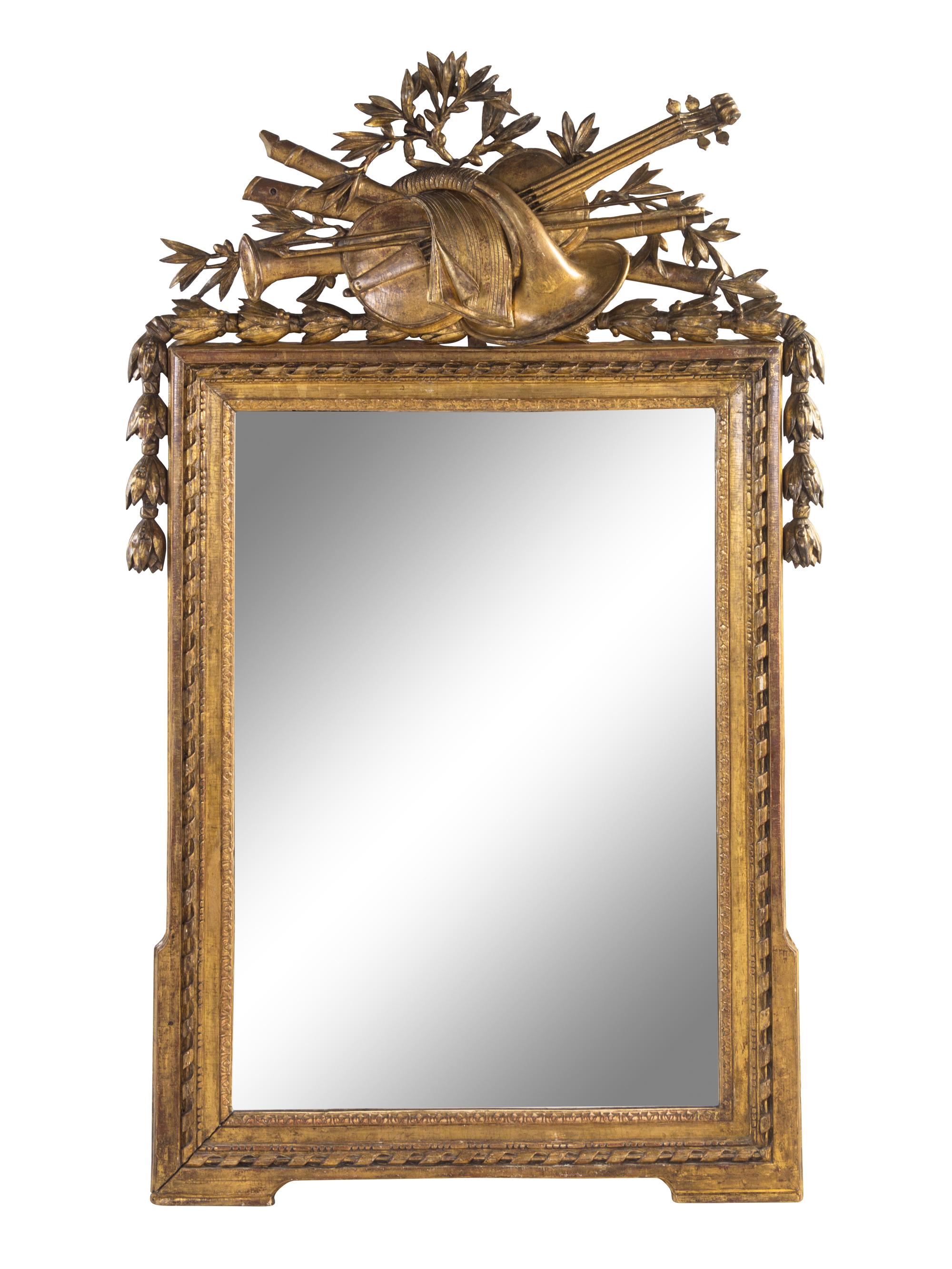 A Louis XVI Giltwood Mirror