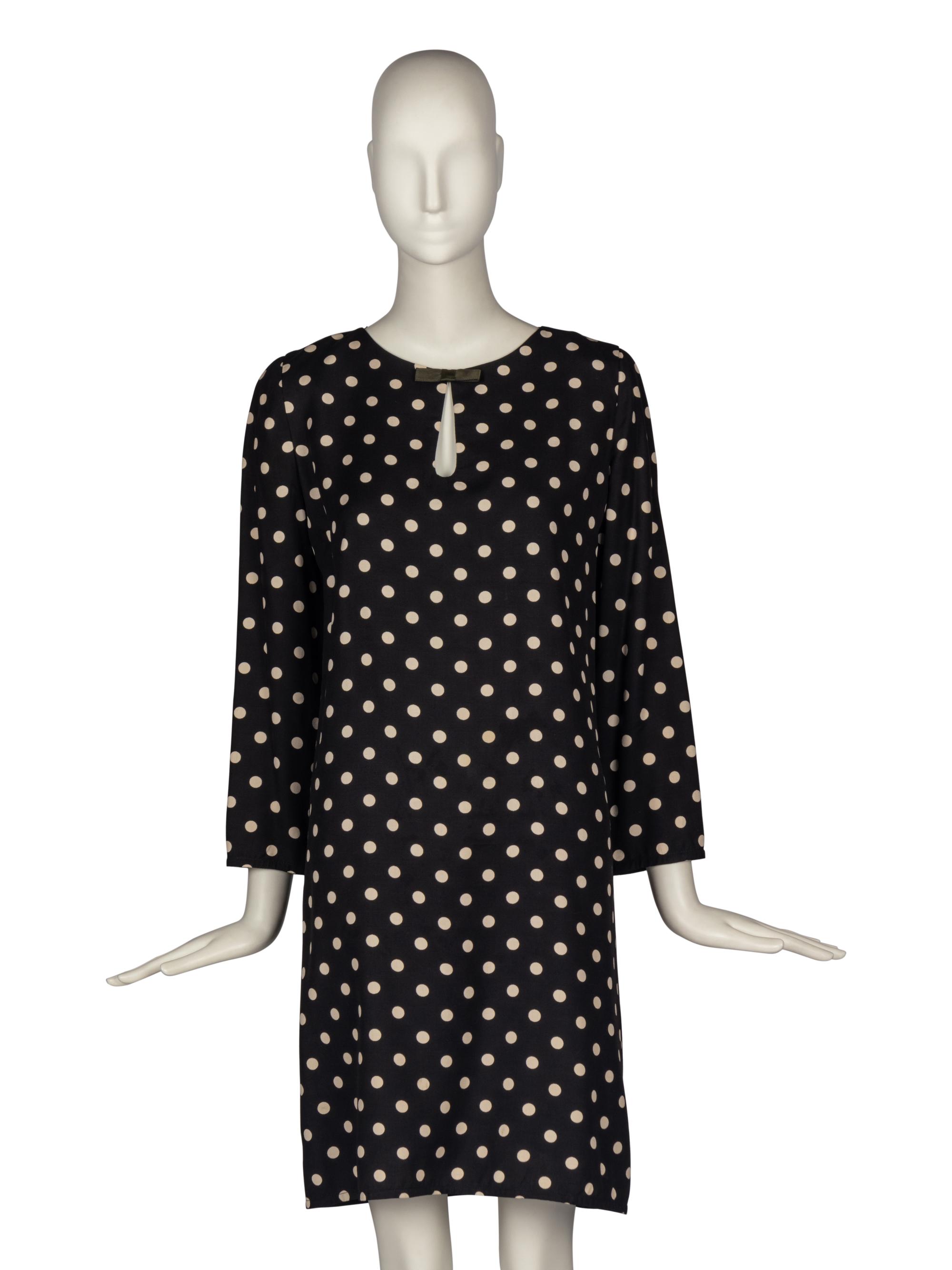 Pierre Cardin Haute Couture Polka Dot Dress