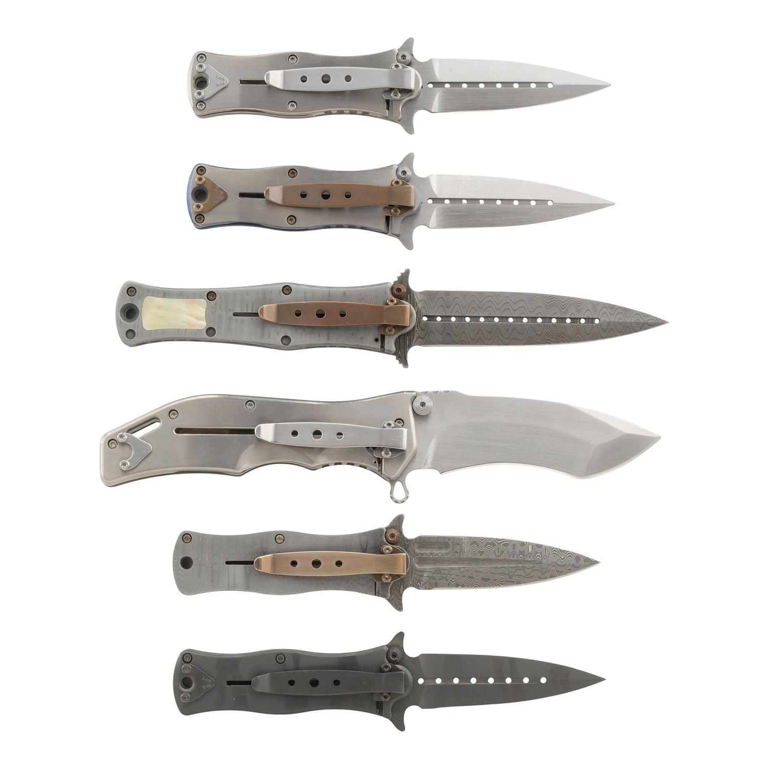 Six Darrel Ralph Designs Folding Knives