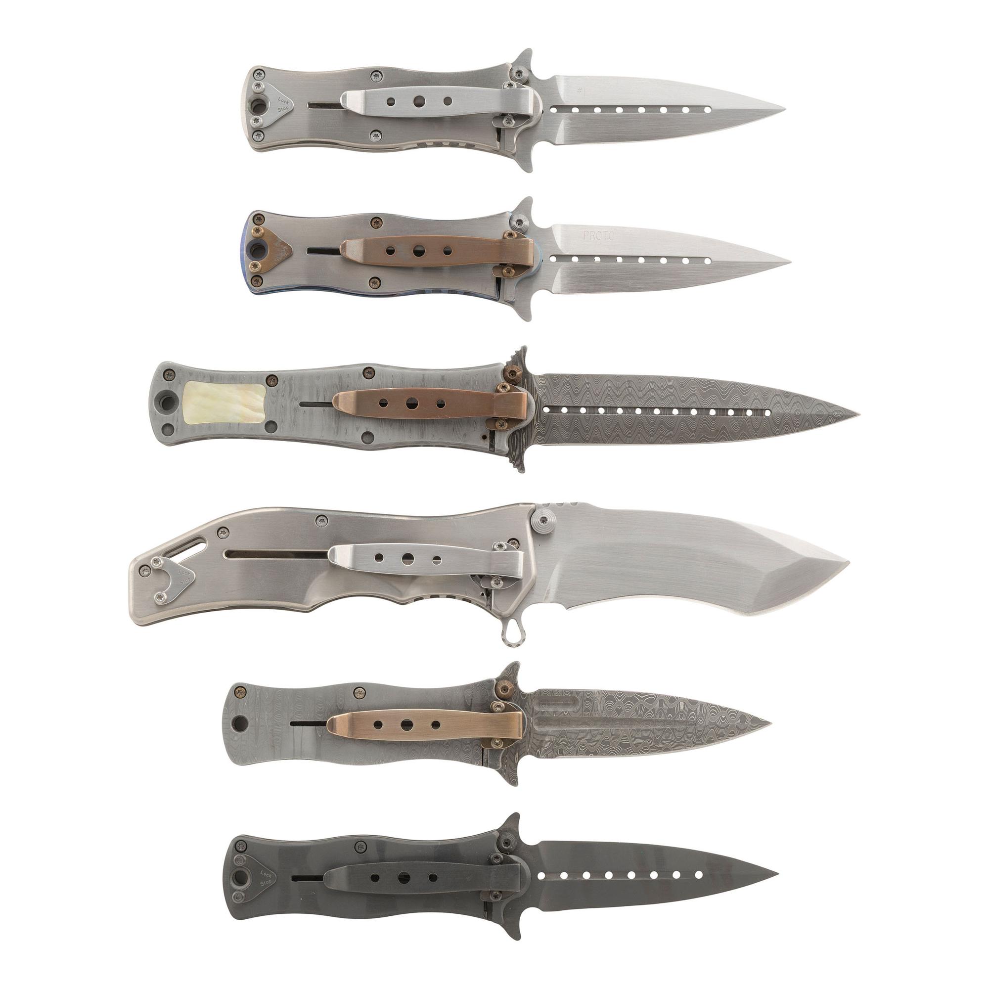 Six Darrel Ralph Designs Folding Knives