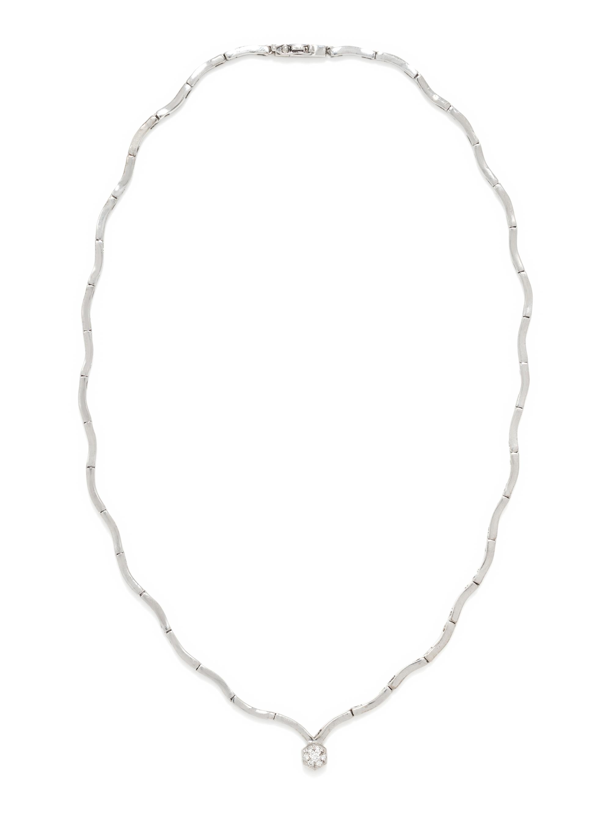 WHITE GOLD AND DIAMOND NECKLACE