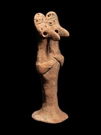 A Syro-Hittite Clay Double Headed Figure