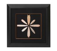 Six Framed Groups of Arrowheads Height 13 1/2 x width 13 1/2 inches (each)