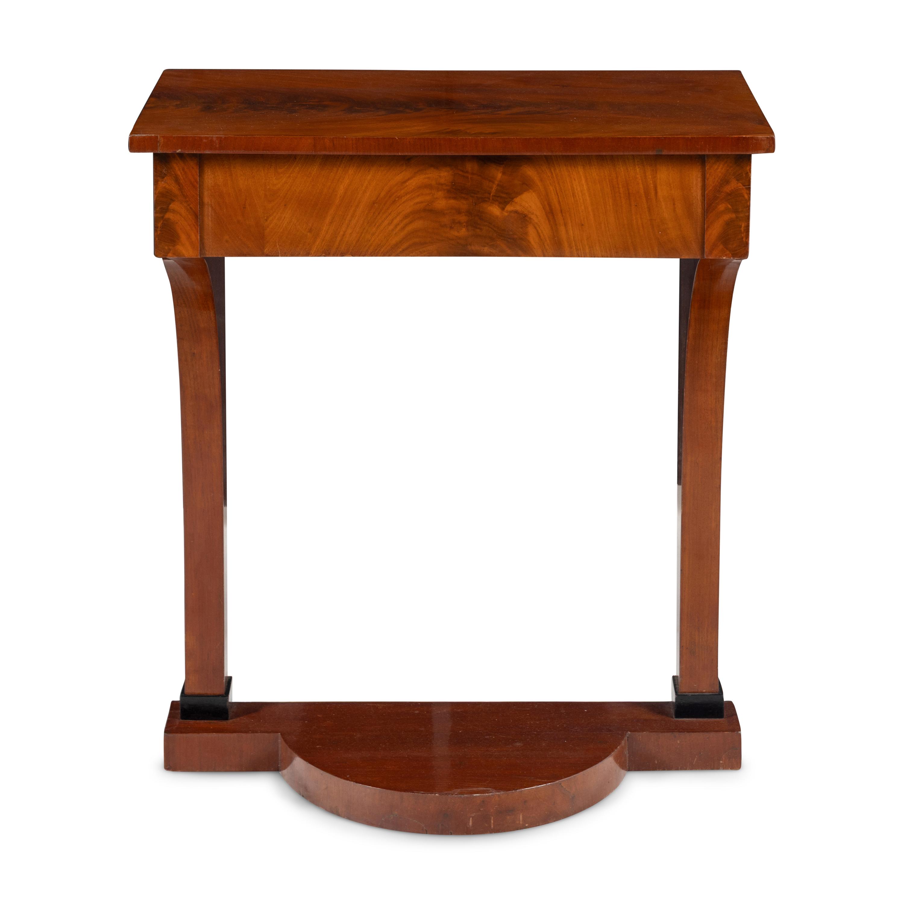 A Biedermeier Mahogany Console Table