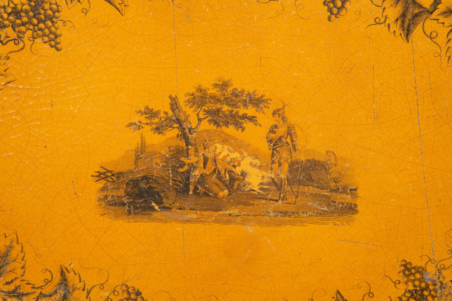 A Regency Style Painted Tole Tray