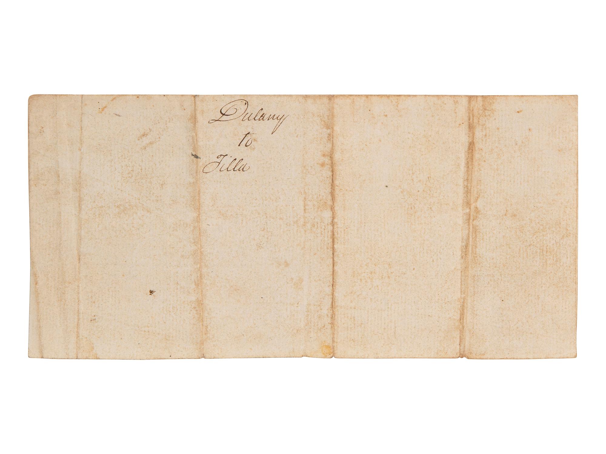 DULANY, Benj. Tasker (1752-1818). A freeman earns legal claim of his wife and children. [VA], 1798.