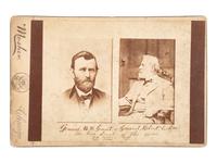 [CIVIL WAR]. Composite image featuring Generals GRANT and LEE, "the two hero's [sic] of the war."