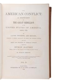[CIVIL WAR]. A group of 7 contemporary and late-19th century histories of the Civil War and Reconstruction, comprising: