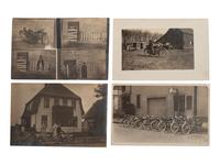 [EPHEMERA]. A group of 52 RPPCs & photographs of automobiles, bicycles, and motorbikes.