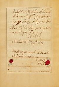 [Literature] [Three Musketeers] Louis XIII of France, Manuscript Letter, Signed