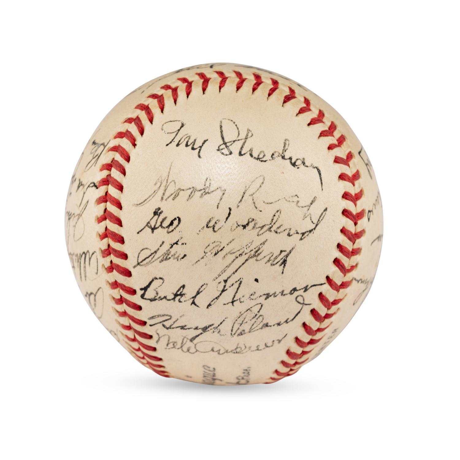 A 1944 Boston Braves Team Signed Autograph Baseball