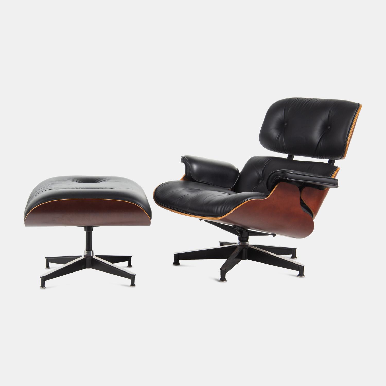 Lounge Chair and Ottoman, model 670 and model 671, c. 2000 Herman Miller, USA