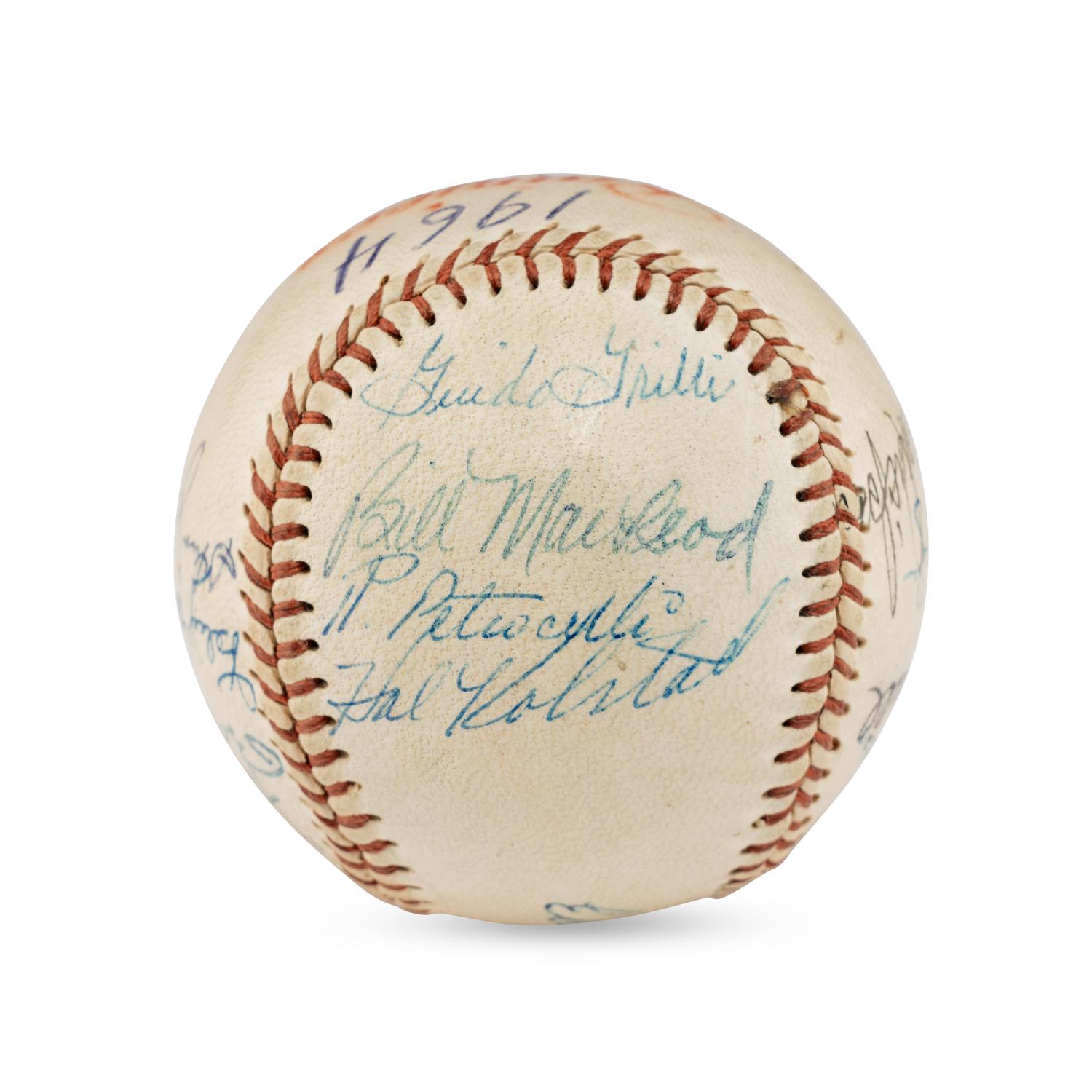 A 1964 Seattle Rainers Team Signed Autograph Baseball