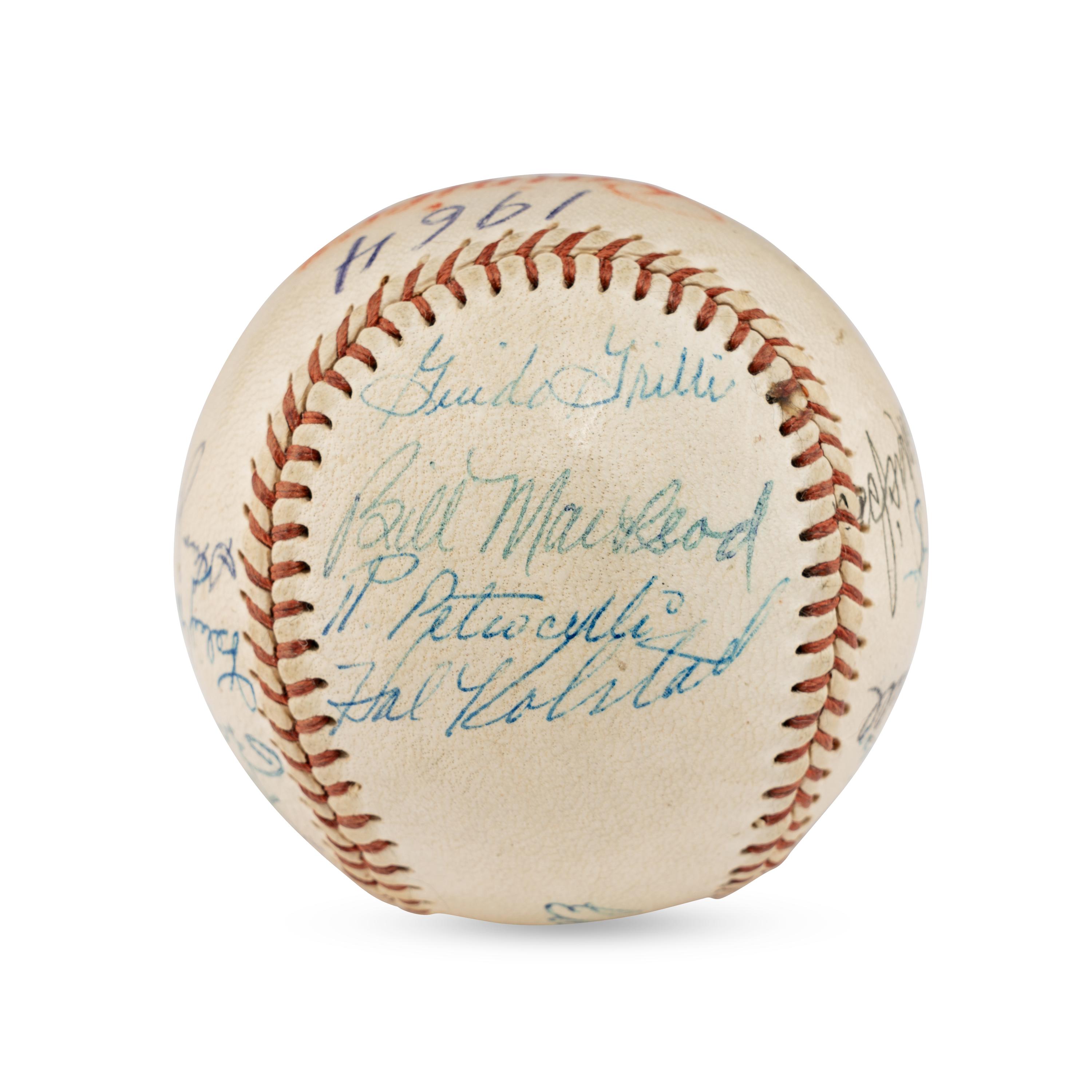 A 1964 Seattle Rainers Team Signed Autograph Baseball