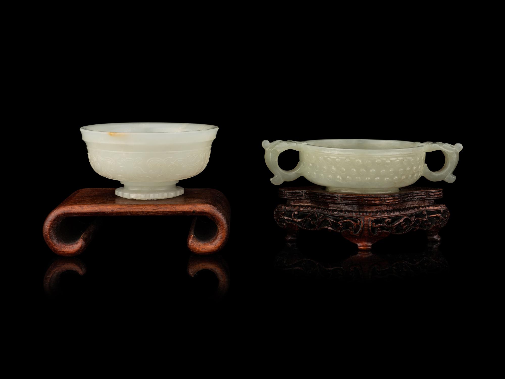 Two Carved Jade Articles