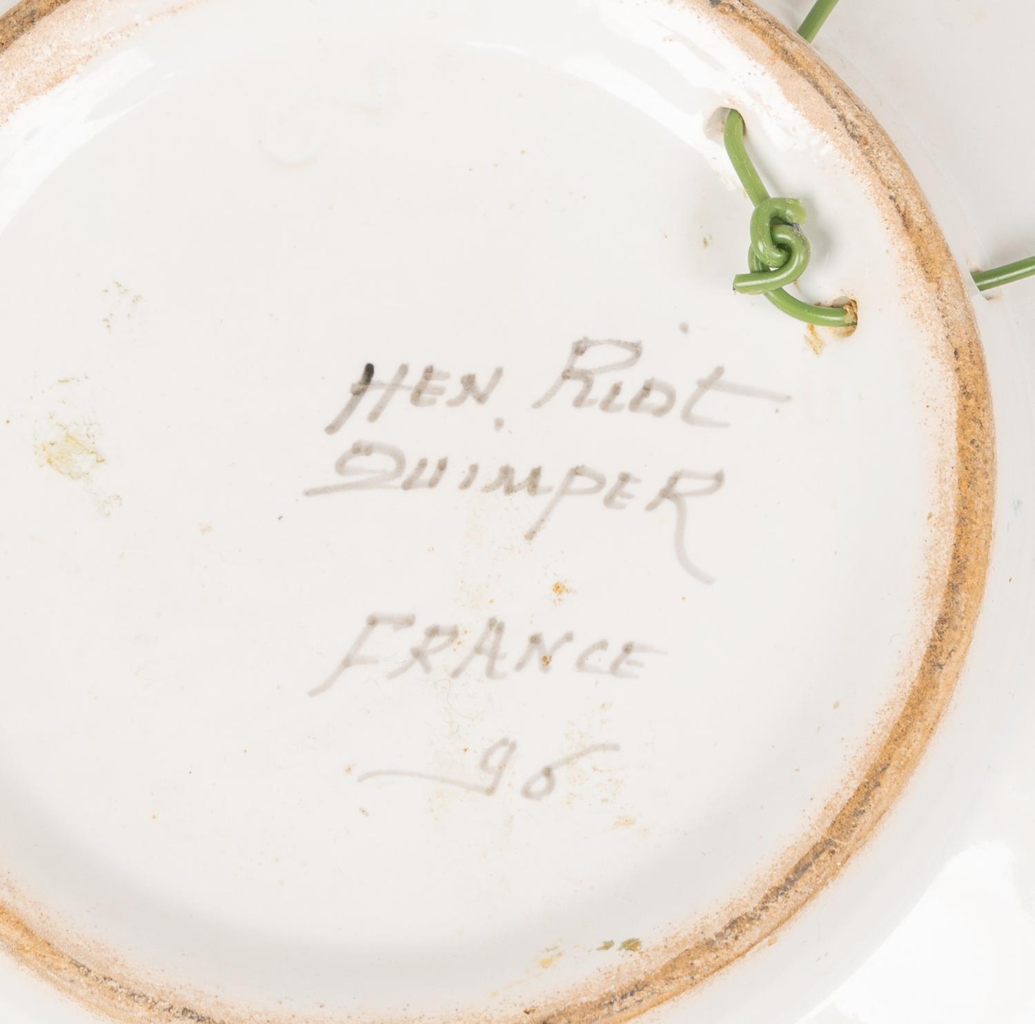 A Large Collection of Henriot Quimper Faience Pottery