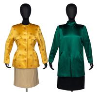 Two Geoffrey Beene Silk Ensembles