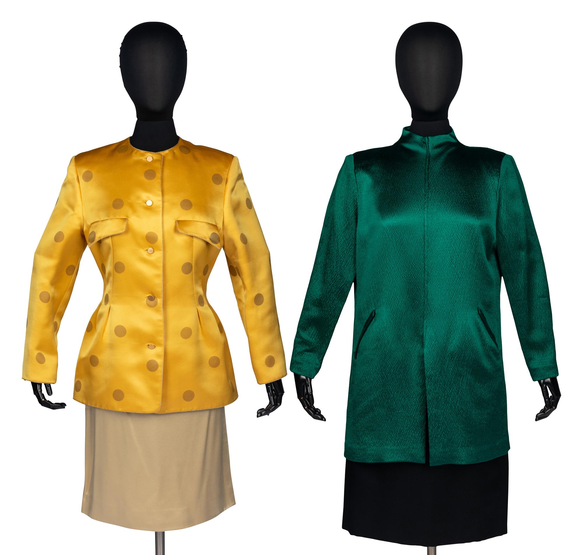 Two Geoffrey Beene Silk Ensembles