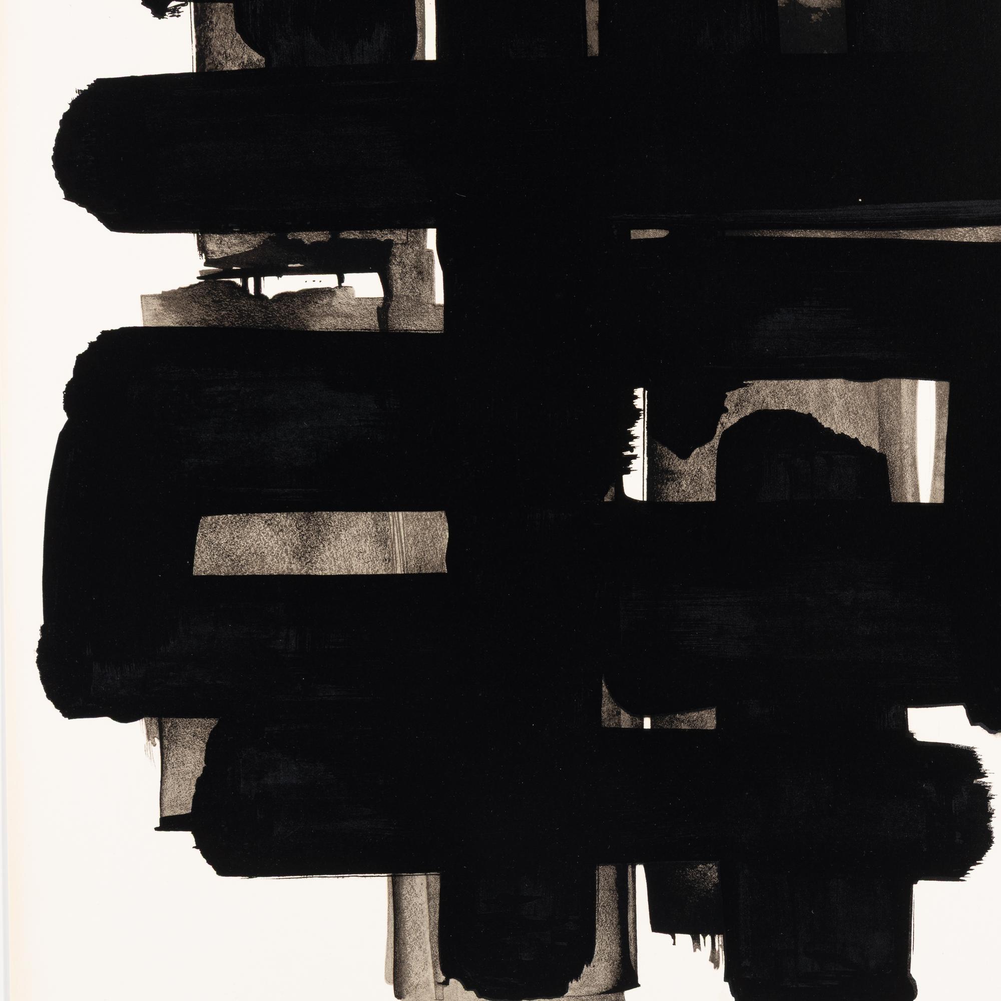 Pierre Soulages (French, 1919–2022) — Lithographie No.3 , 1957