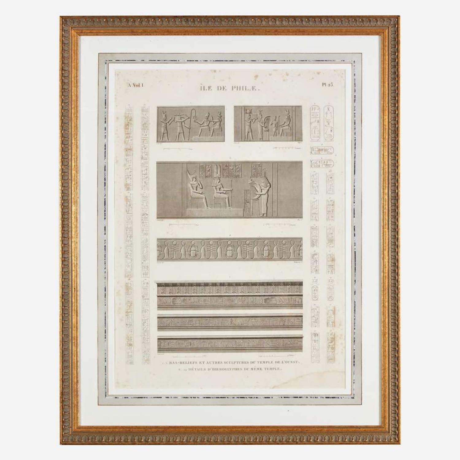 A Suite of Five Engravings from 'Description de l'Égypte'