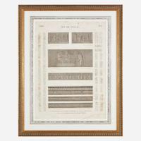 A Suite of Five Engravings from 'Description de l'Égypte'