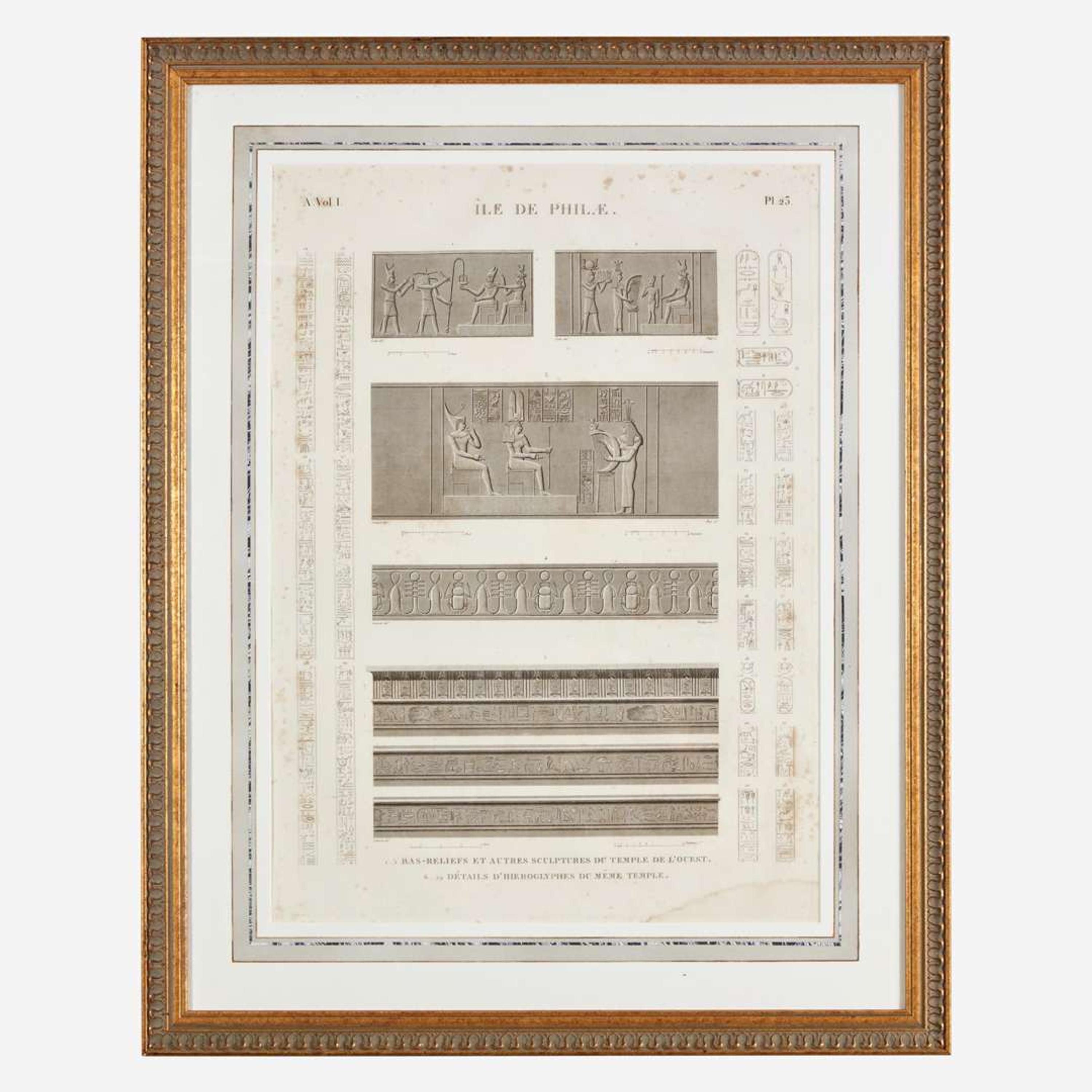 A Suite of Five Engravings from 'Description de l'Égypte'