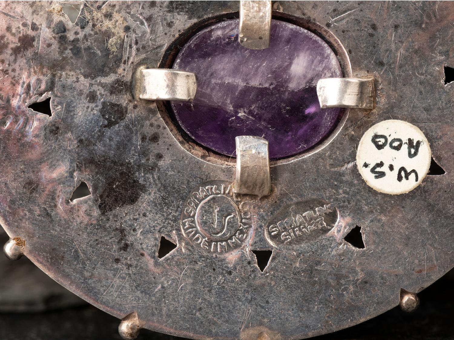 Taxco Silver and Amethyst Pins/Brooches, 1940-1946