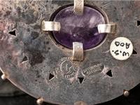 Taxco Silver and Amethyst Pins/Brooches, 1940-1946