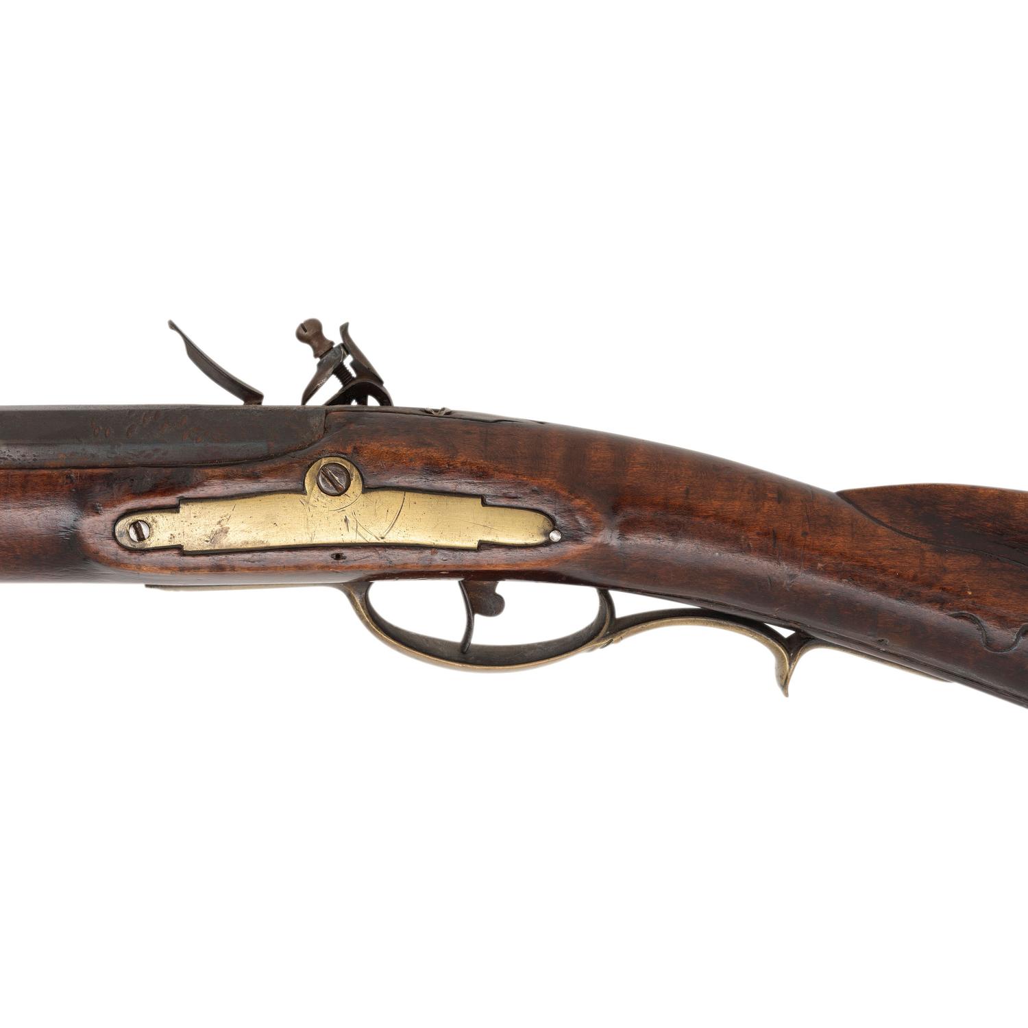 N Beyer Signed Late Golden Age Full Stock Flintlock Rifle