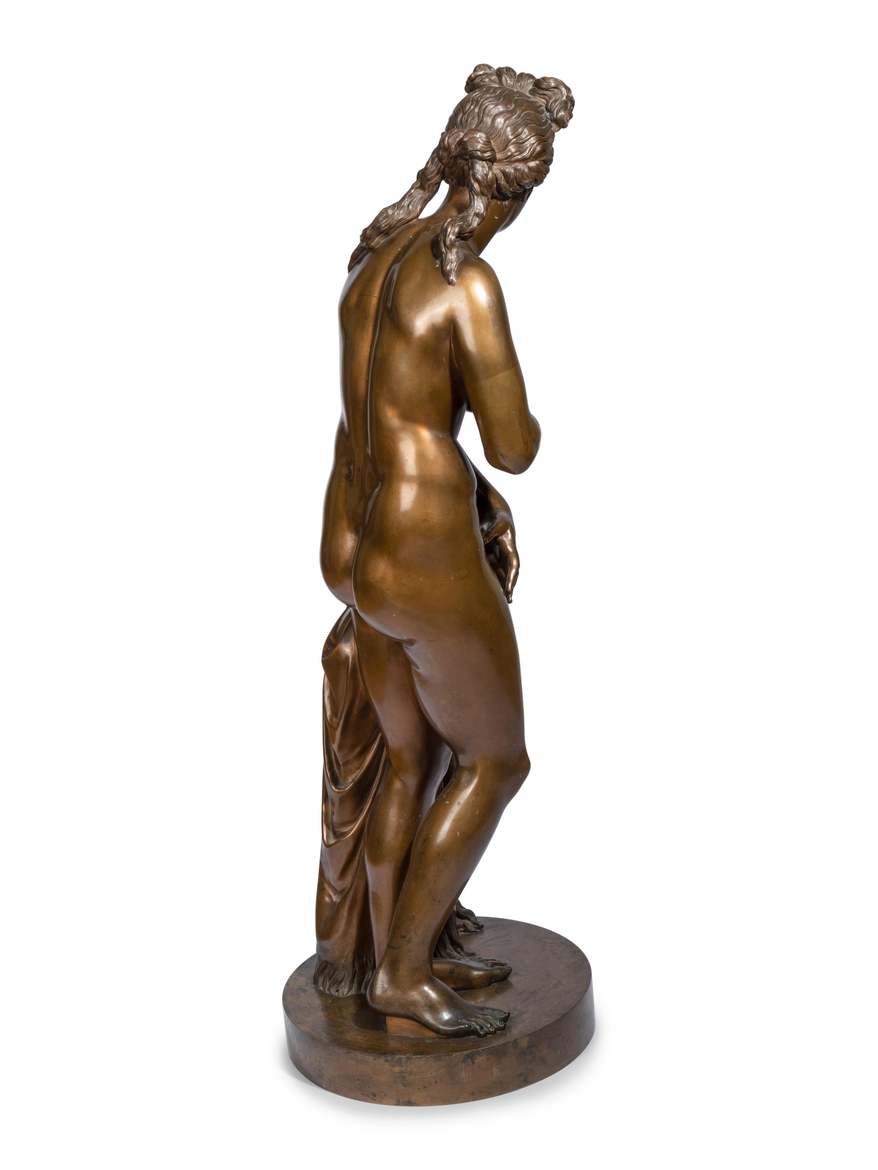 A Large Italian Bronze Figure of Venus