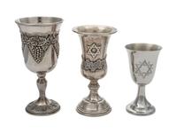 Three Kiddush Cups