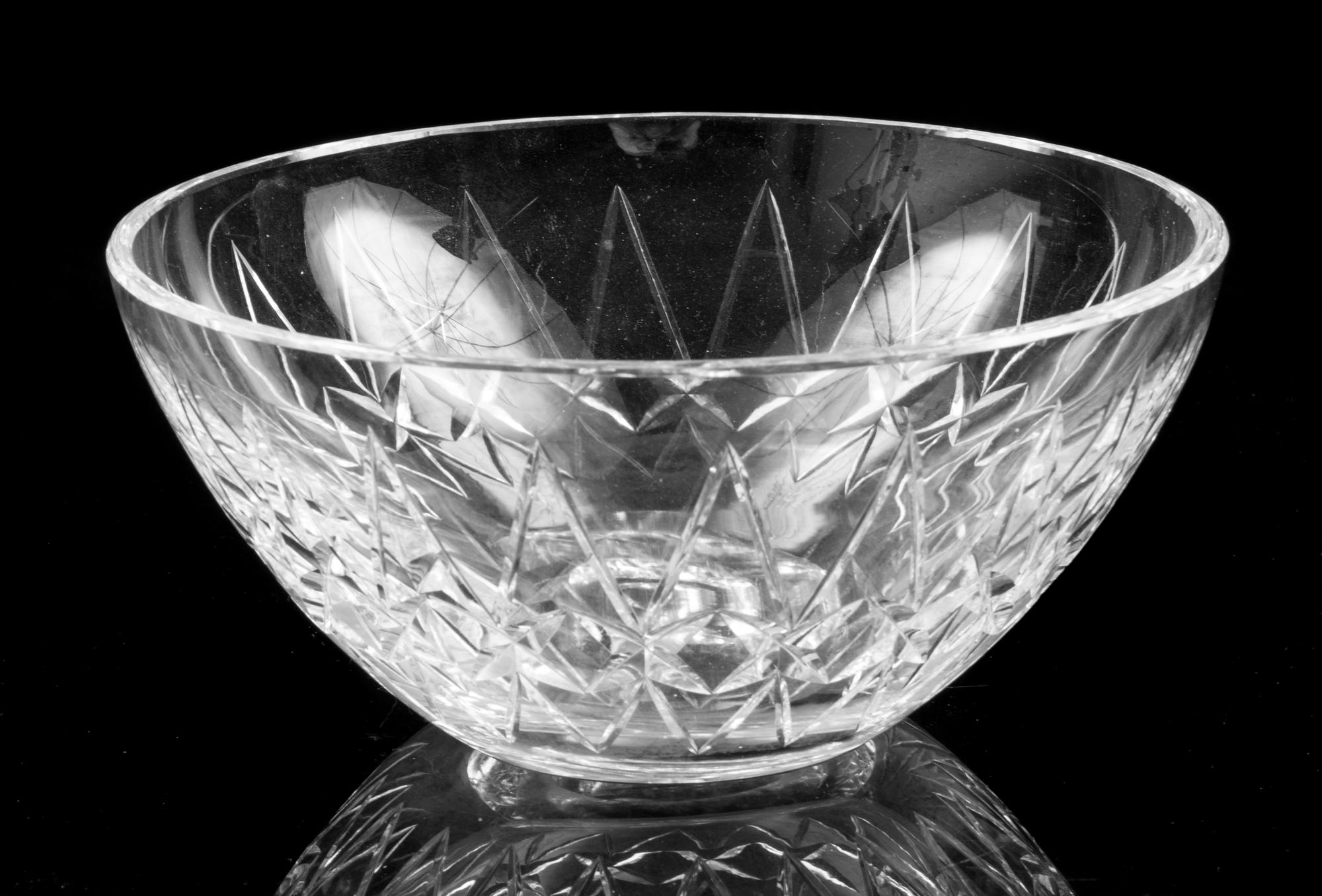 A Webb Cut Glass Bowl Diameter 8 inches. — 20TH CENTURY