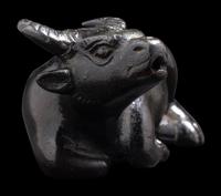 A Small Chinese Bronze Ox-Form Water Dropper
