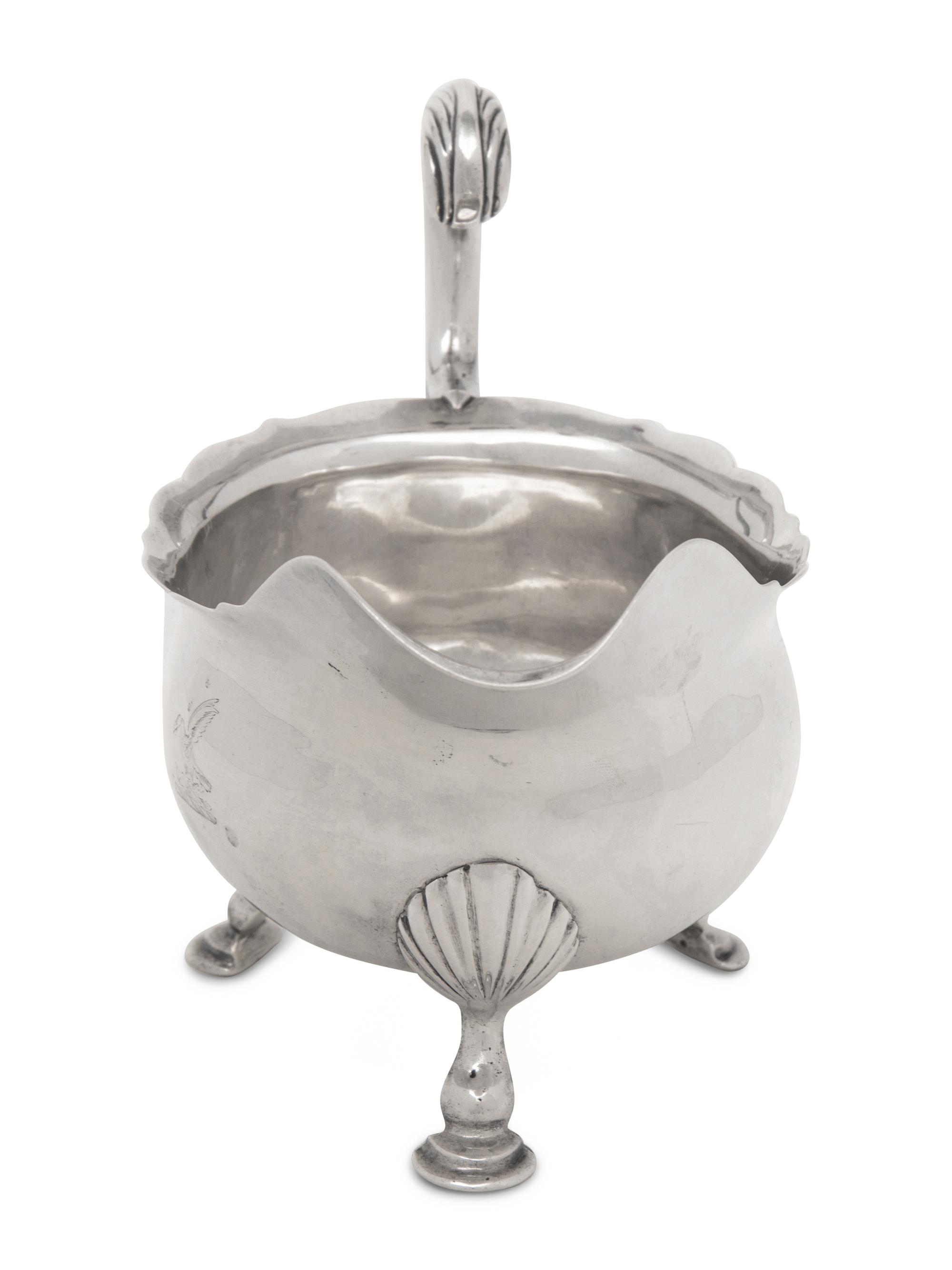 A George II Silver Sauce Boat
