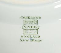 Eighteen Copeland Spode New Stone Lowestoft Style Porcelain Plates