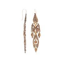 GEORGIAN, YELLOW GOLD AND EMERALD EARRINGS