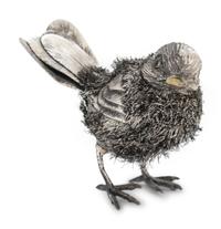 An Italian Silver Bird-Form Table Ornament