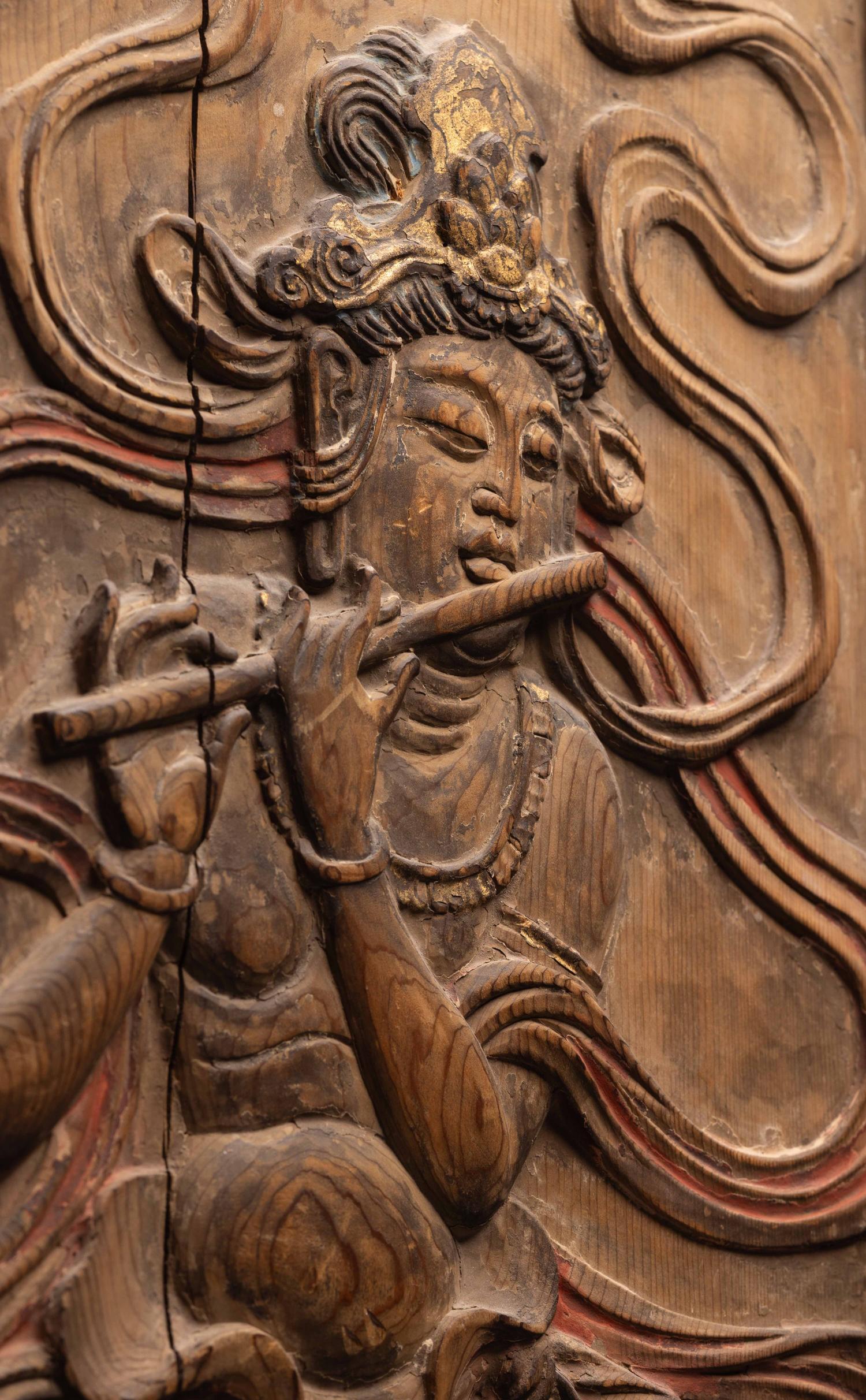 A Pair of Japanese Wood Plaques