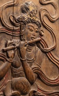 A Pair of Japanese Wood Plaques