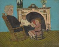 John Kane (American, 1860-1934) - Grandma at Fireside