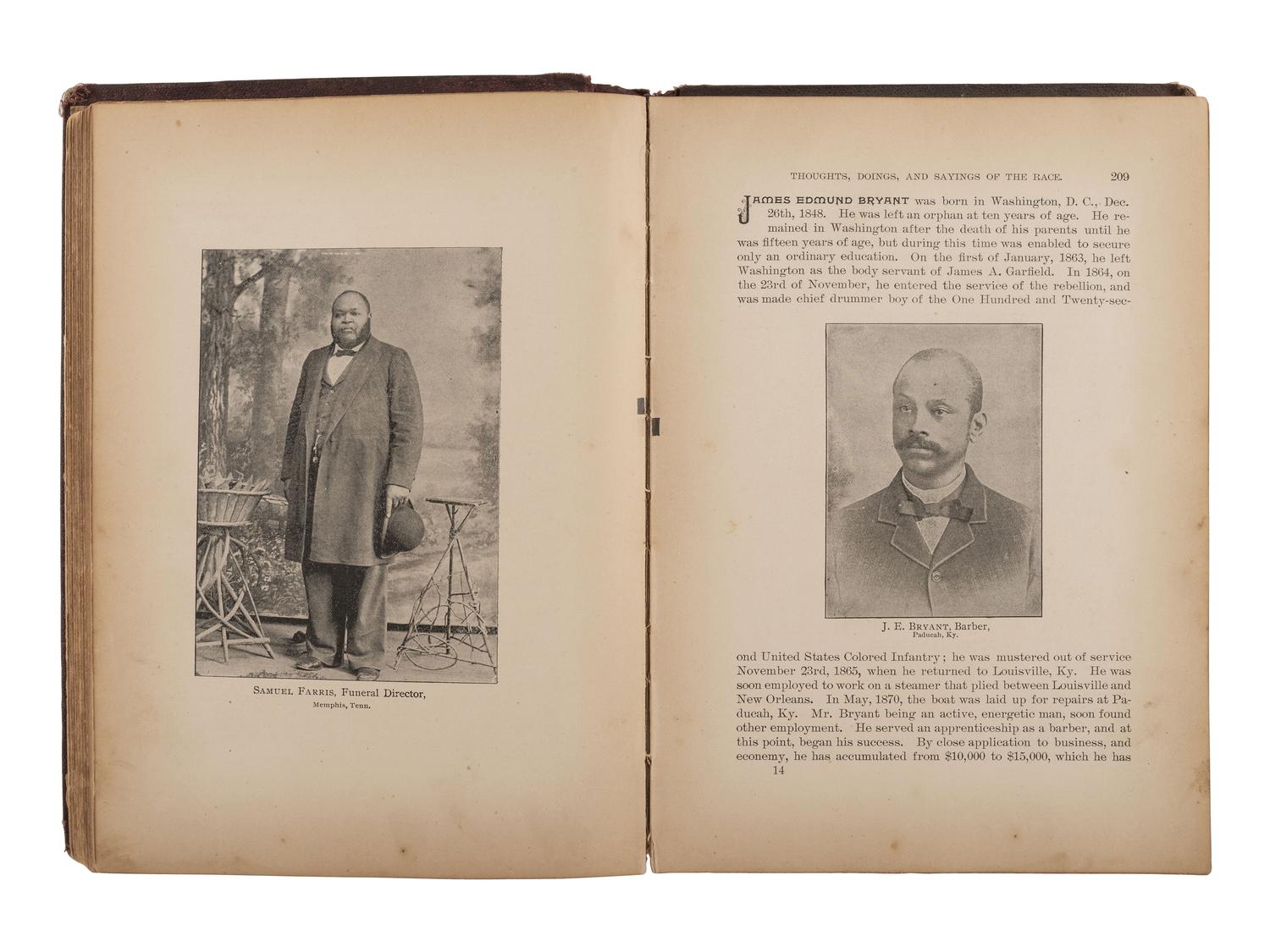 HALEY, James T. Afro-American Encyclopaedia. Nashville, Tenn: Haley & Florida, 1896.