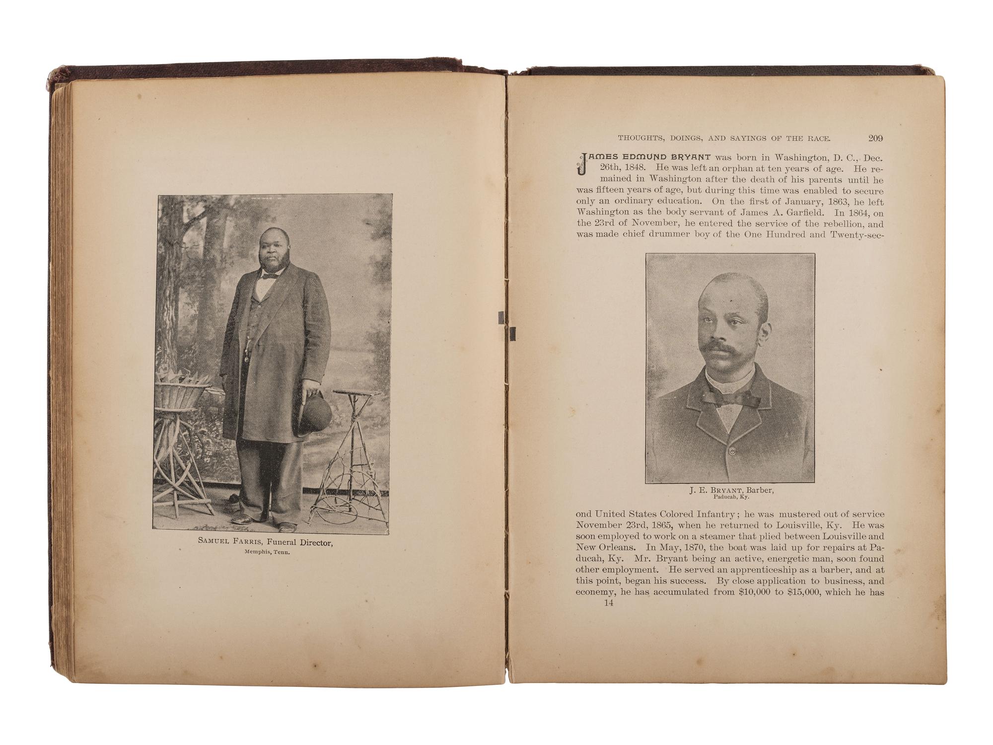 HALEY, James T. Afro-American Encyclopaedia. Nashville, Tenn: Haley & Florida, 1896.