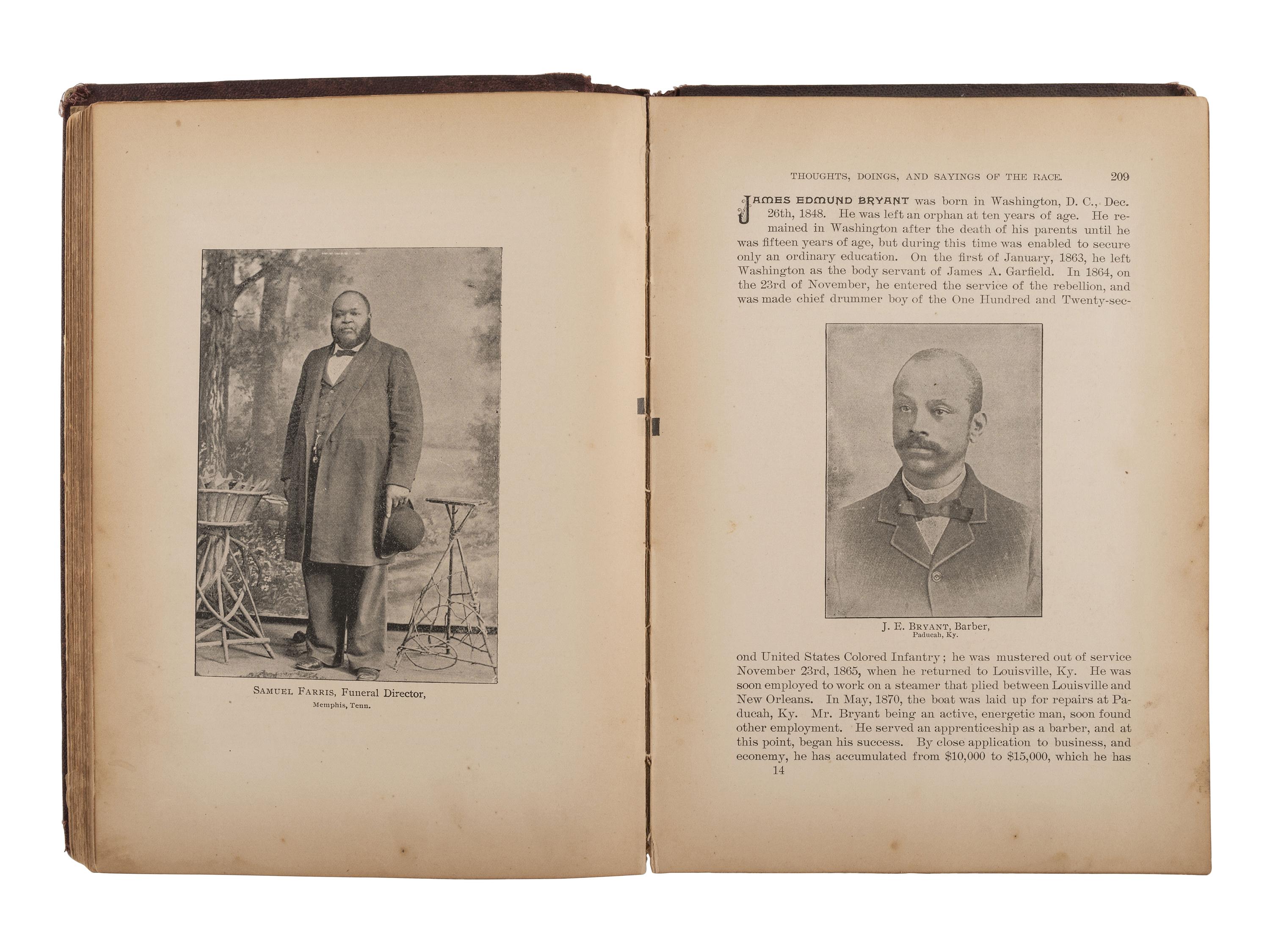 HALEY, James T. Afro-American Encyclopaedia. Nashville, Tenn: Haley & Florida, 1896.
