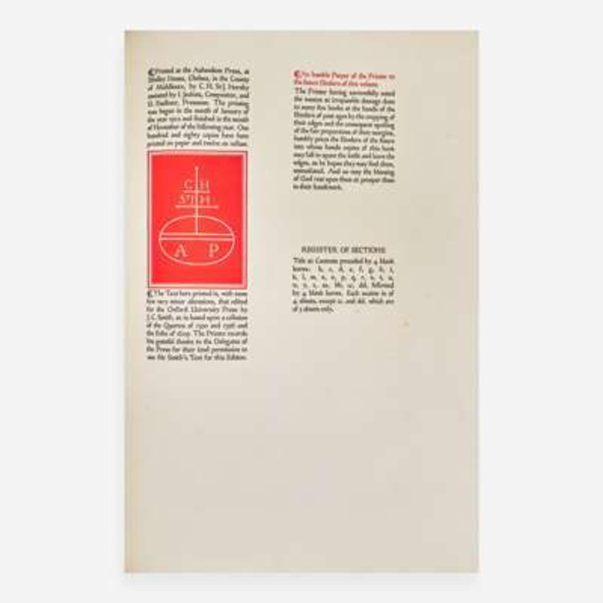 [Private Press] [Ashendene Press, The] Spenser, Edmund The Faerie Queene...
